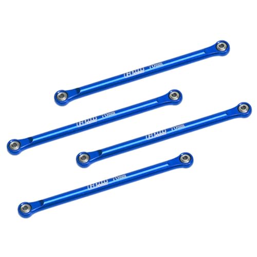 GPM Upgrades Aluminum 7075 Lower 4-Link Bar Set for Losi 1/18 Mini LMT 4X4 Brushed Monster Truck Rtr-Los01026 (Blue)