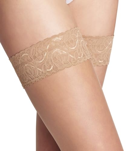 Image of FALKE Women's Shelina 12 Denier Ultra Sheer Thigh Highs, 1 Pair