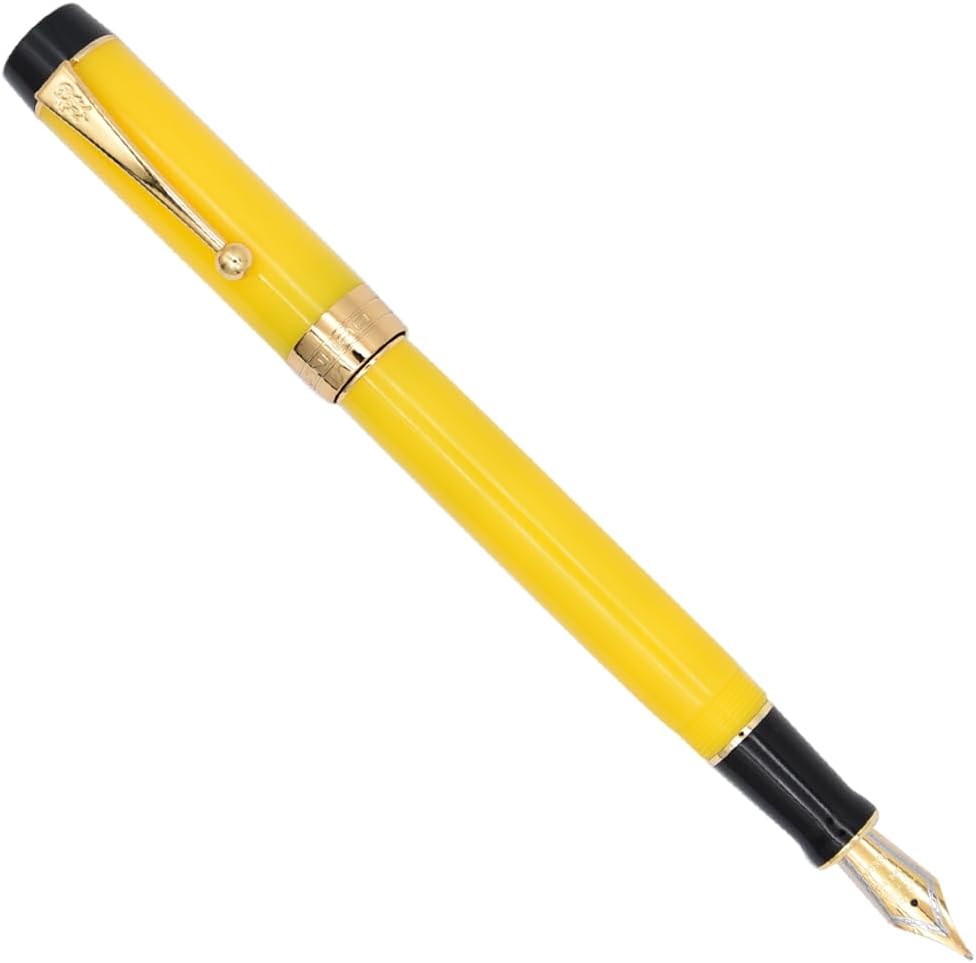 Jinhao 100 Fountain Pen,Fine Nib,Solid Color,Yellow image 2