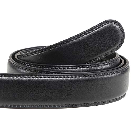 Image of Founders & C Mens Leather Ratchet Belt Strap Only 1 3 /8 inch Without Buckle,Replacement Strap Suitable for 40MM Slide Buckle