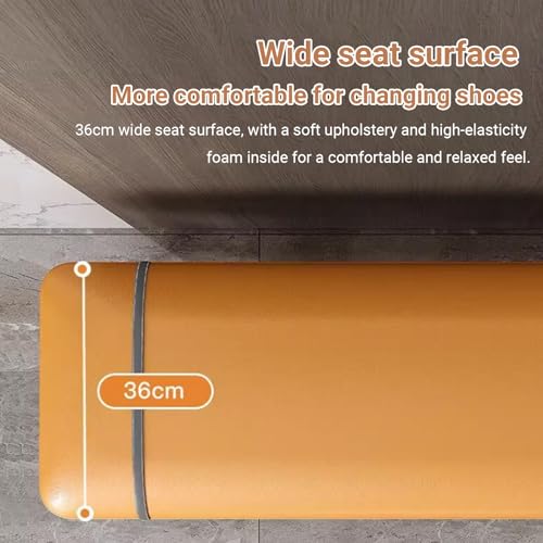Banc de rangement en cuir microfibre de luxe blanc 100cm