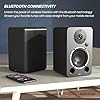 AZATOM Active Bookshelf Speakers 80W | Bluetooth | 4.5” Carbon Fibre driver, Silk Tweeter | 24bit DAC Built-in | Perfect for Music, Gaming, Vinyl Turntable, HiFi, Home Theatre Equinox M4 (Black) #1