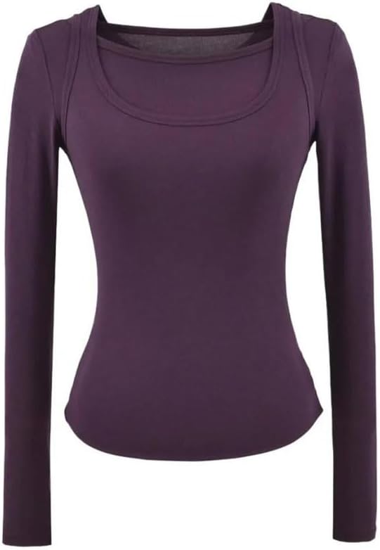 Women Two Fake Long Sleeve T Shirt Perfect for Layering Or Going Out T Shirt