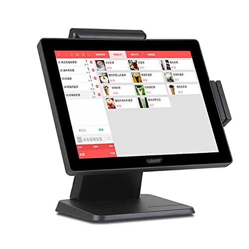 Image of Restaurant & Retail POS System, Retail and Restaurant POS Terminal Machine with 15 Inch LCD Touch Screen Display Monitor, for Convenience Mobile Food Dining Car