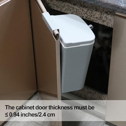 Caneca de Basura Plástica para Pared 12 L con Tapa miniatura 6