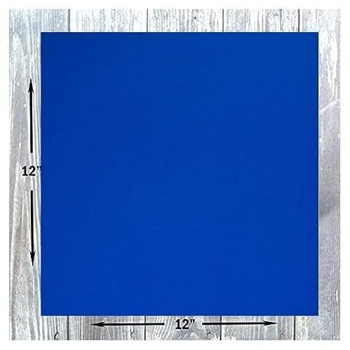 Hamilco Colored Scrapbook Cardstock Paper 12x12 Card Stock Paper 65 lb Cover 25 Pack (Cobalt Blue)