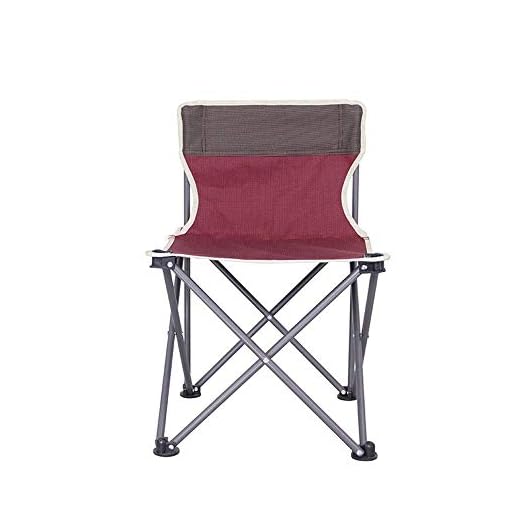 YLFANQ Silla de Camping, Silla Plegable de Camping Silla Sketch Art Silla portátil de Director de Playa Taburete de Pesca Silla Acolchada con Respaldo Silla portátil de Exterior (Color : Red)