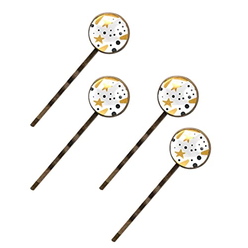 Mignonnes épingles à cheveux Noël dorées en métal à glisser sous le sapin pour faire plaisir