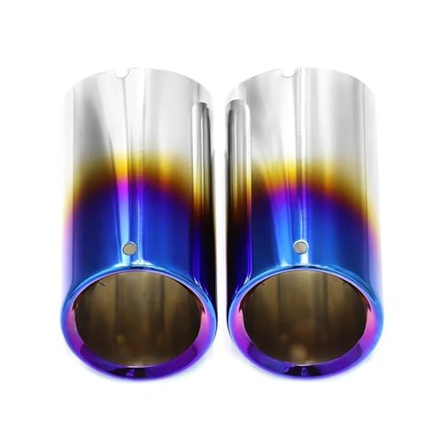 Embout pot d'échappement bleu en acier pour sublimer votre voiture en rasso