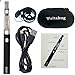Produktbild E cigarettes Vape, 900mAh EZigarette Akku, Bottom Micro USB Aufladung, Einzelpack, CE4 510er Verdampfer,Evod Vape kit,vaper aufladbar,e cigarette vapes (schwarz)
