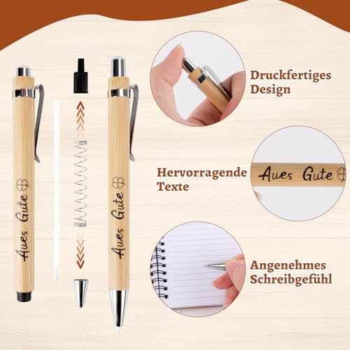 Abschiedsgeschenk Kollegen, 3 in 1 Abschied Kollegin Notizbuch mit Holz Kugelschreiber und Lesezeichen, Geschenk Abschied Kollegin, Dankeschön Geschenke für Kollegen, Jobwechsel Ruhestand Geschenk(B)