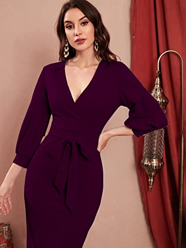 Image of rosery paris Women V Neck fulls Sleeve one Piece Formal Black Floral Western one piece Knee-Length Dress
