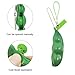 TIBDALA Pea Poppers Fidget Toy, 12 Packs Funny Facial Expressions Squeeze a Bean Pea Pods Keychain Extrusion Bean Soybean Edamame Stress Relief Fidgets Toy for Sensory Kids Adults
