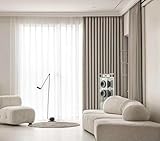 Aotiwe Juego de 2 cortinas opacas estilo bohemio, opacas, color camello, monocolor, con estructuras tejidas, poliéster y algodón, 96 x 160 cm