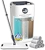 zig zagle set di mocio piatto e secchio, lavapavimenti pure water system, separazione scqua sporca e pulita, ultra igienico pulizia facile, mocio piatto microfibra, autopulente, secchio strizzatore