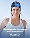 MUSICOZY Sleep Headphones Bluetooth 5.4 Headband, Wireless Earphones Sweat Resistant Earbuds with Ultra-Thin HD Stereo Speaker for Workout Running(Tie-dye Blue)
