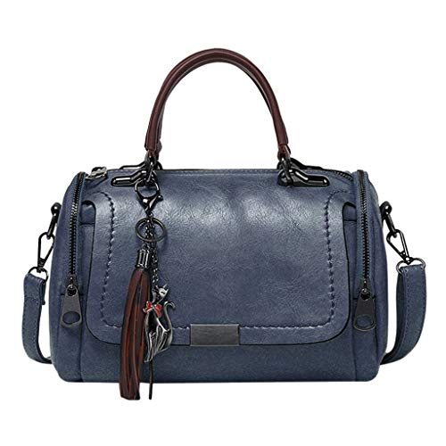 Luckycat Bolsos de Mujer Grandes Bandolera Hobo Bolsos de Piel Sintético Bolso Hombro Mujer Borla
