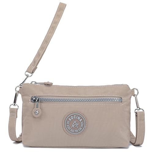 Image of Small Wristlet Wallets for Women Nylon RFID Cross body bag | Cell Phone Purse with Built-In Card Slots for Daily Outings