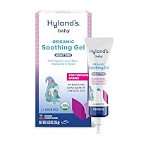Hyland's Baby Organic Night Oral Soothing Gel, with Chamomile, Calendula, and Fennel, Cooling Gel for Oral Discomfort, Easy-to-Apply, Ages 2 Months and Up, 0.53 Ounce