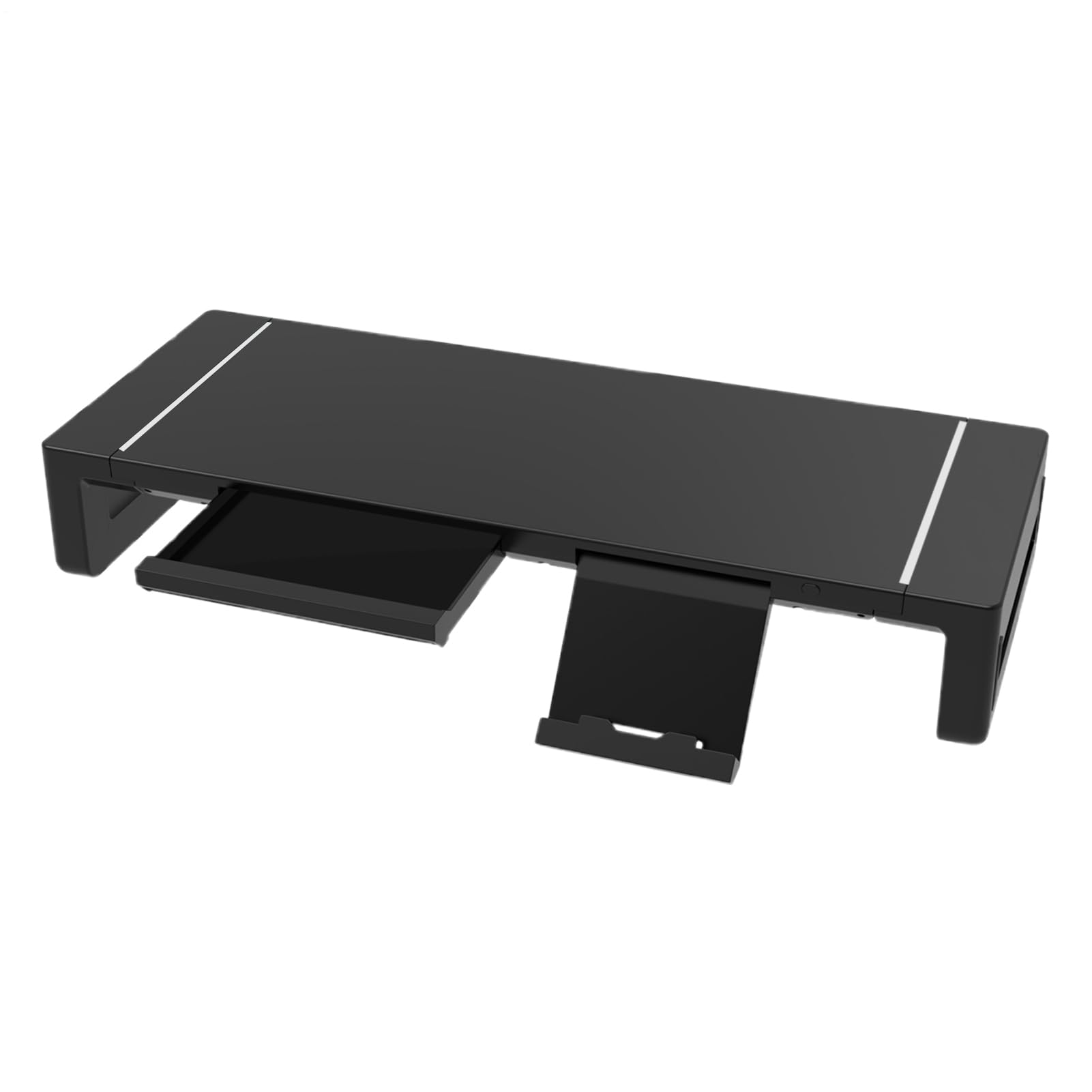 Supporto per Monitor Organizzatore Ergonomico da Scrivania con Cassetto | Rialzo Monitor per Computer Per schermi TV, penne, ristoranti, appartamenti, case, dormitori, hotel