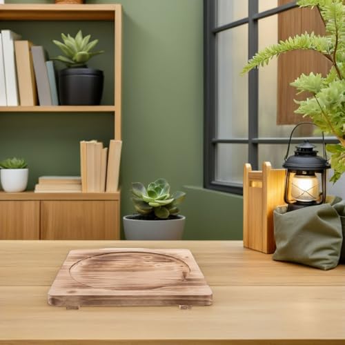 Dessous de plat bois résistant chaleur COLLBATH support stable table extérieure poêle - 5