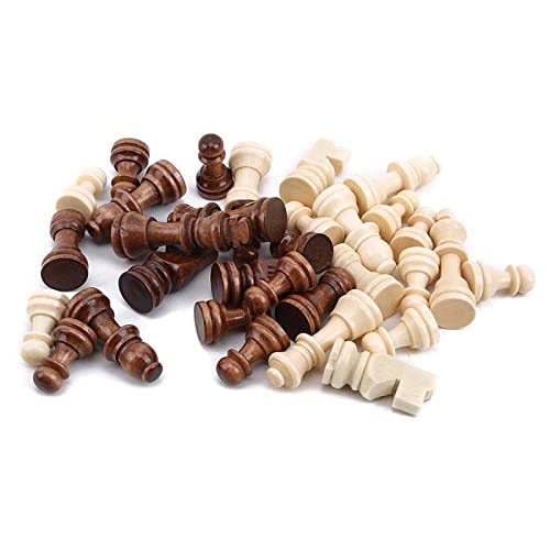 Schach 32 stücke Holzschachfiguren Komplette Schachmänner Internationaler Wort Schach Set Schach-Stück Unterhaltung Zubehör Chess (Color : 4 Zoll)