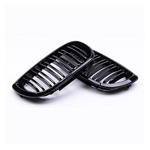Rejilla delantera de doble listón tipo Racing para parachoques de coche E46 4 puertas 2