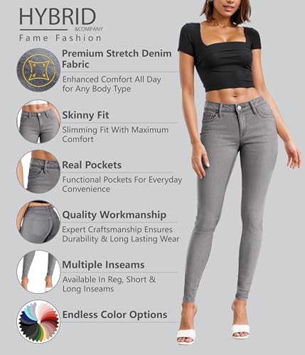 Hybrid & Company Women Ultimate Comfort Flattering Fit Stretch Skinny Jeans2