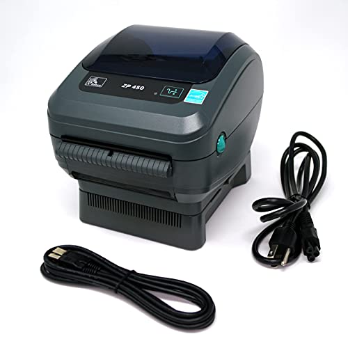 Zebra Zp 450 Label Thermal Monochrome Bar Code Printer Zp450-0501-0006A #TOP4