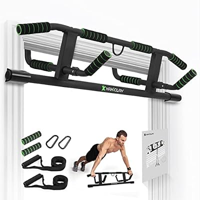 KAKICLAY 2026 Upgrade Multi-Grip Pull Up Bar with Smart Larger Hooks Technology - USA Original Patent, Designed, Shipped, Warranty