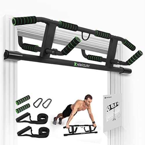 KAKICLAY 2026 Upgrade Multi-Grip Pull Up Bar with Smart Larger Hooks Technology - USA Original Patent, Designed, Shipped, Warranty by KAKICLAY - Used condition - US$65.09