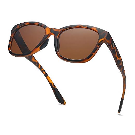 SOJOS Womens Sport Polarized Sunglasses Square TR90 Frame UV400 Lenses SJ2089 with Matte Dark Tortoise Frame/Brown Lens