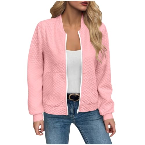 Veste décontractée légère femme avec fermeture éclair pour l'automne