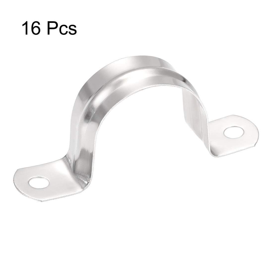 TA-VIGOR 16Pcs Rigid Pipe Straps, 32mm 2 Holes Stainless Steel Tension Tube Clip Clamp - Image 3