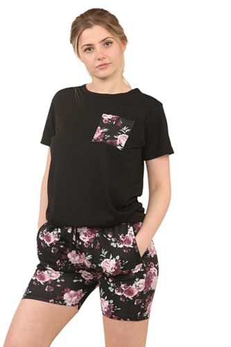 biyya Women's Pyjamas Set with Shorts, WSS-117-A, Large - Image 4