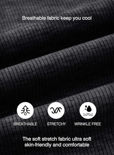 Image of JMIERR Mens Short Sleeve T Shirt Summer Muscle Slim Fitted Crewneck Longline Tees Shirts for Gym Workout
