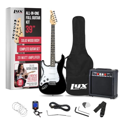 LyxPro 39" Left-Handed Electric Guitar Kit