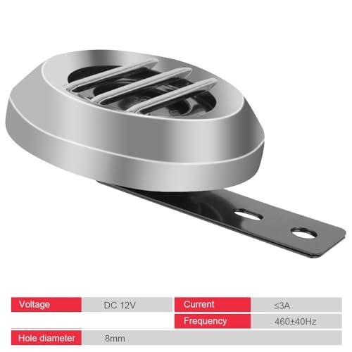 Parlante redondo para manillar moto universal 12V 1.5A 105db miniatura 6