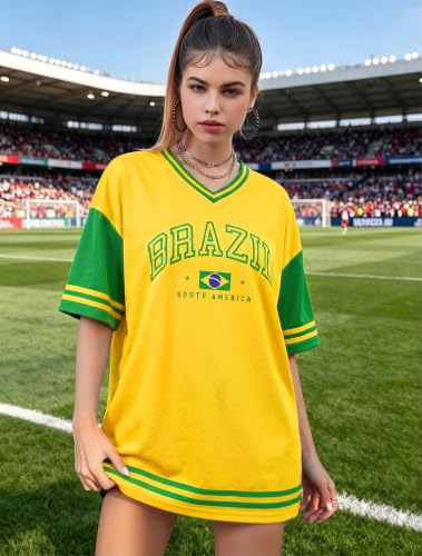 Soccer Cup 2026 Shirt Women USA Football T-Shirt Game Day Graphic Shirts Oversized Soccer Cup Fans Short Sleeve Tops — view 4