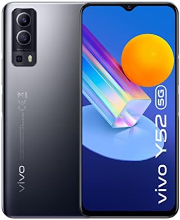 vivo Y52 5G Smartphone Display FHD+ Incell da 6,58” 2408 * 1080 (FHD+) RAM da 4 GB + ROM da 128 GB Doppia Sim Batteria da 5000 mAh Android 11 Fotocamera posteriore da 48 MP Graphite Black vivo Y52 5G Smartphone Display FHD+ Incell da 6,58” 2408 * 1080 (FHD+) RAM da 4 GB + ROM da 128 GB Doppia Sim Batteria da 5000 mAh Android 11 Fotocamera posteriore da 48 MP Graphite Black