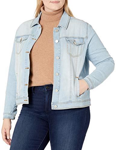 dollhouse Women's Size Plus Denim Jacket, Tehya, 3X