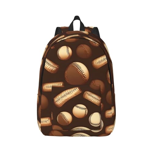 Bolsa de libros de béisbol retro para el viaje diario de adultos