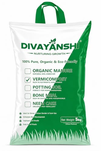 Image of Divayanshi Organic Vermicompost for Plants & Gardening | Natural Soil Conditioner for Home Garden, Pots & Terrace Plants- 5kg
