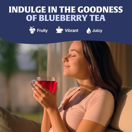 Image of HANDPICK Blueberry Fruit Tea(100 Teabags)Fruity, Floral & Refreshing Flavor