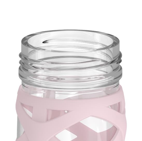 Lifefactory 16oz Glass Water Bottle with Classic Chug Cap, Pink by Lifefactory - Used condition - Image 3