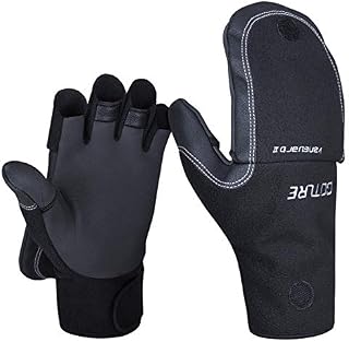 Goture Fingerless Gloves Outdoor Hiking for Winter Spring for Women XL Man Winter