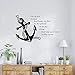Produktbild zqyjhkou Segeln Zitat Mit Anker Wandtattoo Nautische Zitate Wandaufkleber Wohnkultur Meer Stil Wand Poster Anker Vinyl Wandbild Ay1483 69x42 cm