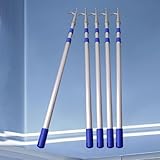 QHZYMX Bootshaken Teleskopierbarer Bootshaken, Tragbare Wasserrettungsstange, Bootszubehör Für Segelboote/Yachten, rutschfeste Anlege- Und Festmacherstangen(5 pcs,4m - 1.65 m/13.1-5.4 ft)