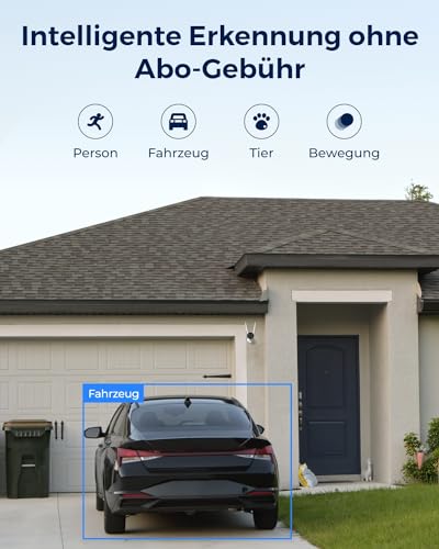 Reolink 2K 4MP WLAN Kamera Outdoor mit ColorX-Nachtischt, Echtfarbe, 2,4/5GHz Wi-Fi, Außenkamera mit F1,0-Blende, 1/1,8-Zoll-Sensor, KI-Erkennung, Video Überwachung, Bewegungsmelder, CX410W 6