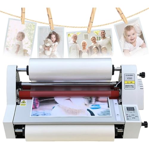 Single Dual Side Digital Display Laminating Machine, A3+ Cold Roll Film Laminator Single and Double-Sided Laminating Machine, School Office Home Use